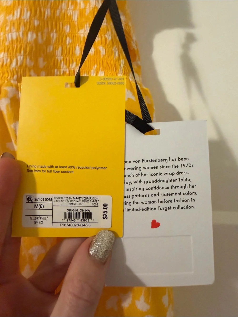Diane Von Furstenberg sunny yellow